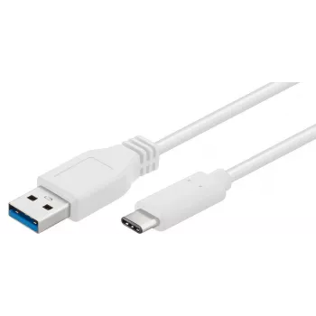 Microconnect USB3.1CA05W USB-Kabel USB 3.2 Gen 1 (3.1 Gen 1) 0,5 m USB C USB A Weiß