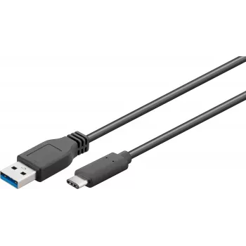 Microconnect USB3.1CA3 USB-Kabel USB 3.2 Gen 1 (3.1 Gen 1) 3 m USB C USB A Schwarz
