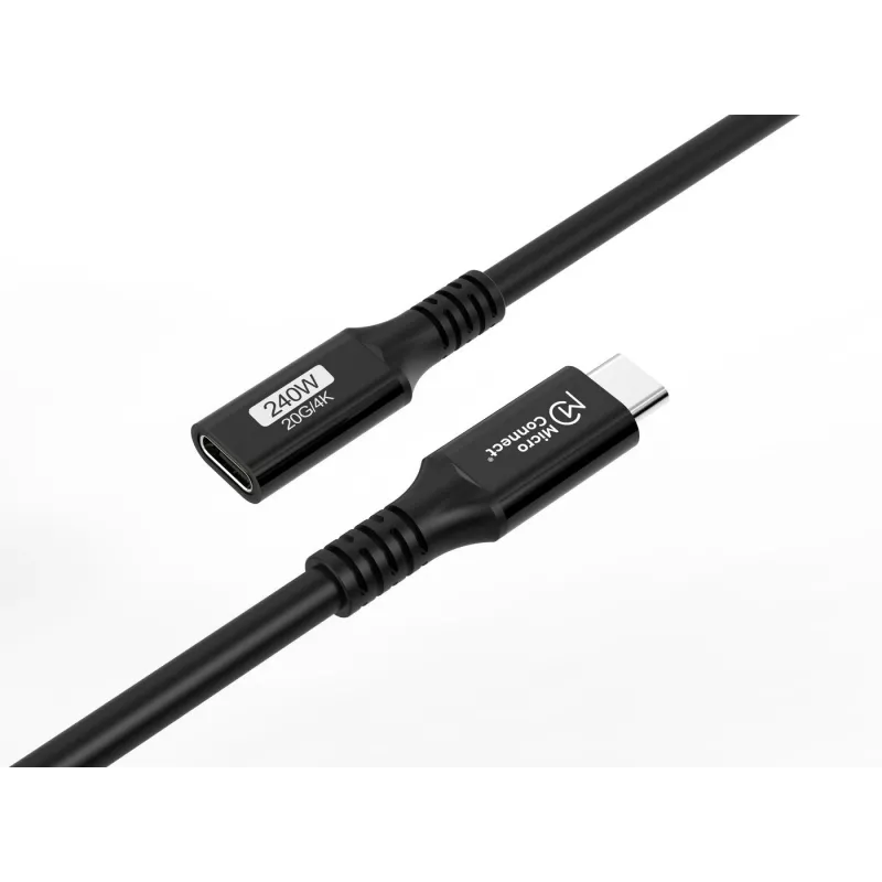 Microconnect USB3.2CC1.5EX USB-Kabel USB4 Gen 2x2 1,5 m USB C Schwarz