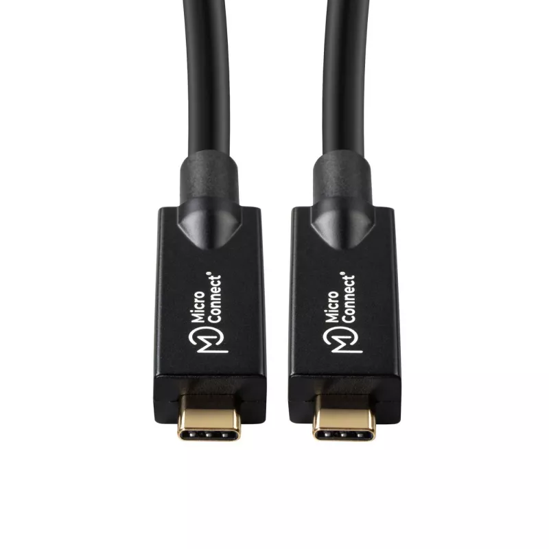 MicroConnect USB3.2CC10OP USB-Kabel USB 3.2 Gen 2 (3.1 Gen 2) 10 m USB-C Schwarz