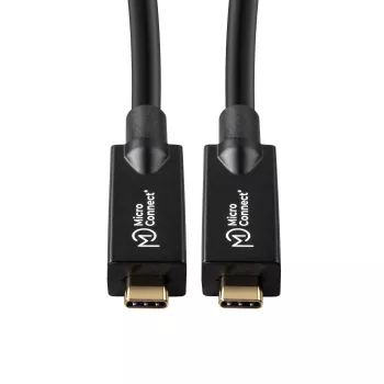 Microconnect USB3.2CC12OP USB-Kabel USB 3.2 Gen 2 (3.1 Gen 2) 12,5 m USB C Schwarz