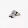 MicroConnect Premium USB4 USB-C Winkeladapter, 40 Gbps, 240 W (USB4-CCFA-240W)