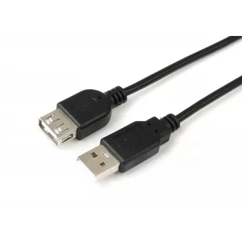 Microconnect USBAAF2B USB-Kabel USB 2.0 1,8 m USB A Schwarz