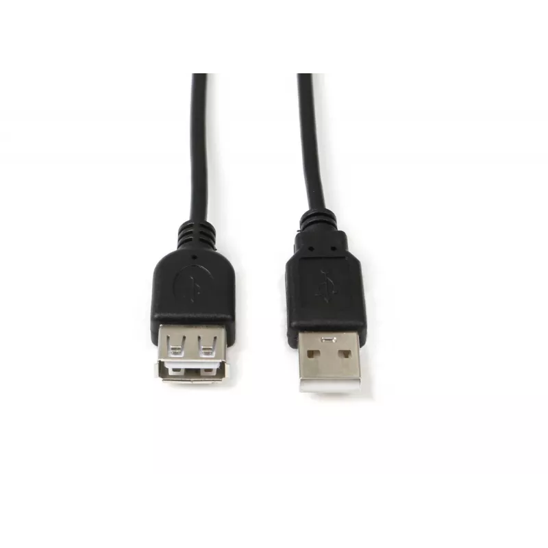 Microconnect USBAAF2B USB-Kabel USB 2.0 1,8 m USB A Schwarz