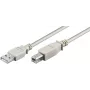 Microconnect USBAB3 USB-Kabel USB 2.0 3 m USB A USB B Weiß