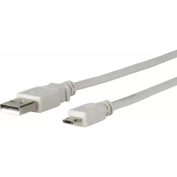 Microconnect USBABMICRO5G USB-Kabel USB 2.0 5 m Micro-USB B USB A Grau