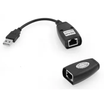 Microconnect USBEXT60M Netzwerk-Extender Netzwerk-Sender & -Empfänger Schwarz