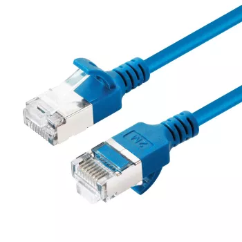 Microconnect V-FTP6A0025B-schlank Netzwerkkabel Blau 0,25 m Cat6a U/FTP (STP)
