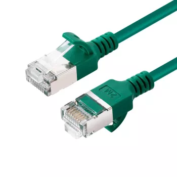 Microconnect V-FTP6A01G-schlank Netzwerkkabel Grün 1 m Cat6a U/FTP (STP)