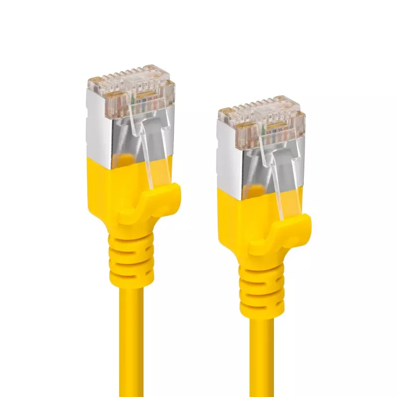 Microconnect V-FTP6A10Y-schlank Netzwerkkabel Gelb 10 m Cat6a U/FTP (STP)