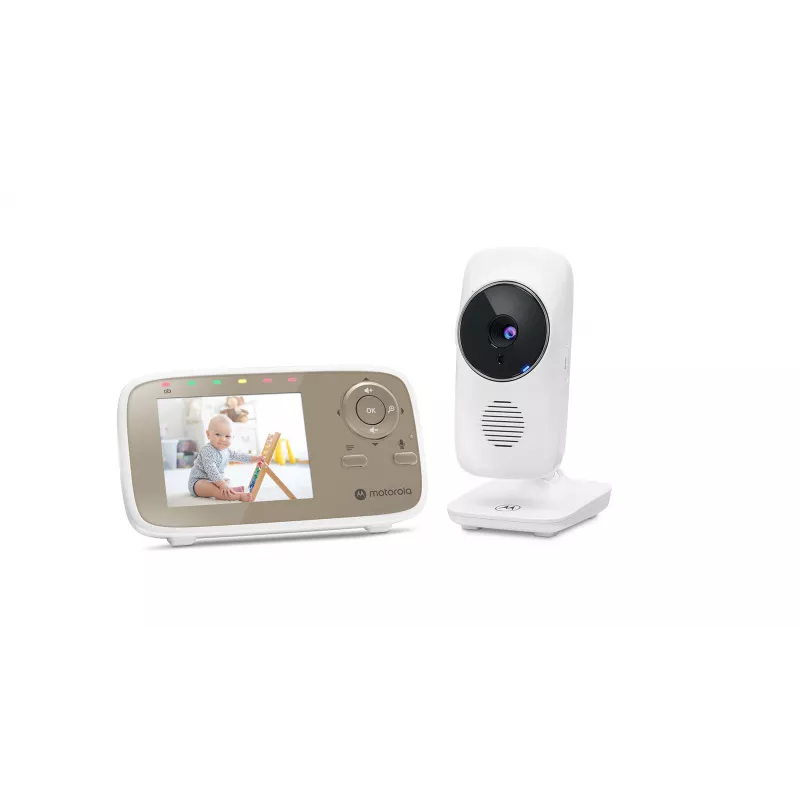 Motorola VM483 Video-Babyphone 300 m FHSS Gold, Weiß