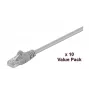 Microconnect V-UTP5005VP Cat5e U/UTP Patchkabel, 0,5 m, Grau, 10er-Pack