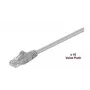 Microconnect V-UTP501VP Cat5e U/UTP Patchkabel, 1 m, Grau, 10er-Pack