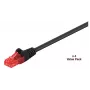 Microconnect V-UTP620SVP Cat6 U/UTP Netzwerk-Patchkabel, 20 m, Schwarz, 4er-Pack