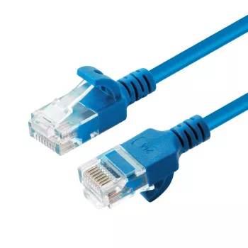 Microconnect V-UTP6A01B-schlank Netzwerkkabel Blau 1 m Cat6a U/UTP (UTP)