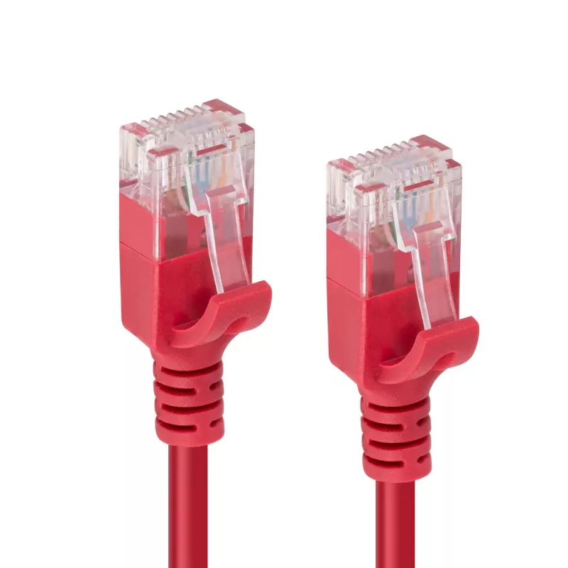 Microconnect V-UTP6A03R-schlank Netzwerkkabel Rot 3 m Cat6a U/UTP (UTP)