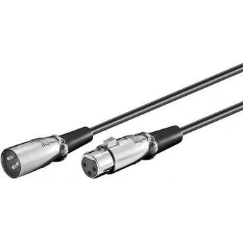 Microconnect XLRMF10 Audiokabel 10 m XLR (3-polig) Schwarz