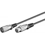 Microconnect XLRMF10 Audiokabel 10 m XLR (3-polig) Schwarz
