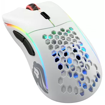 Glorious Gaming Glorious Model D Wireless - Mattweiß, Rechtshänder, RF Wireless, 19000 DPI, Weiß
