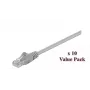 Microconnect V-UTP505VP Cat5e U/UTP Netzwerk-Patchkabel, 5 m, Grau, 10er-Pack