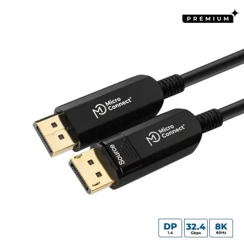 Microconnect DP-MMG-1500V1.4OP DisplayPort-Kabel 15 m Schwarz