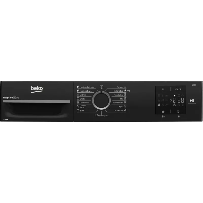 BEKO Wäscheständer | BM3T37249WBB | Energieeffizienzklasse C | Frontlader | 7 kg | Digital | Tiefe 54,5 cm | Weiß