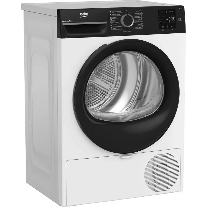 BEKO Wäscheständer | BM3T37249WBB | Energieeffizienzklasse C | Frontlader | 7 kg | Digital | Tiefe 54,5 cm | Weiß
