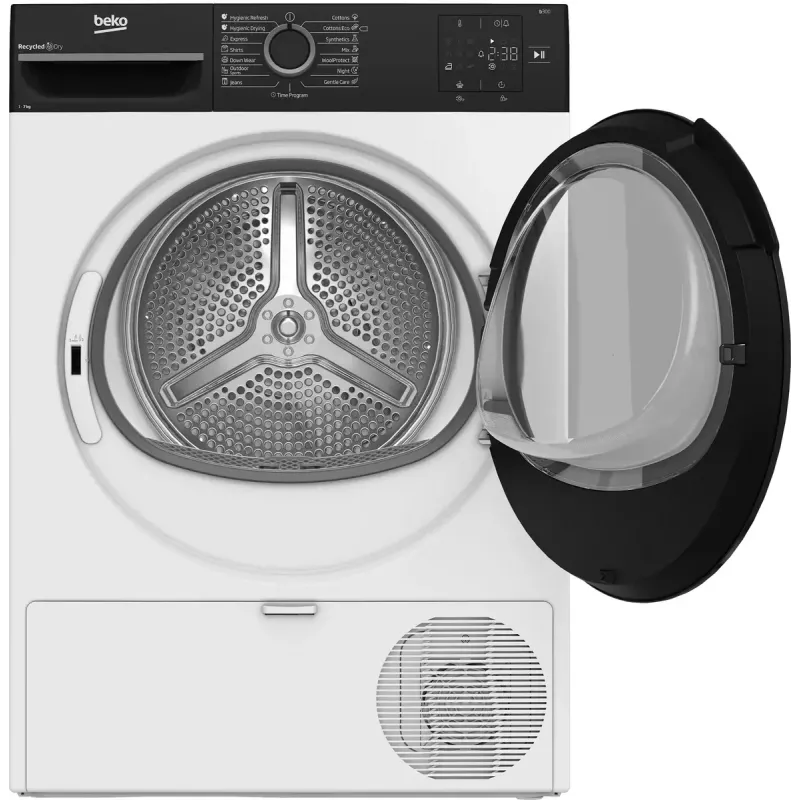 BEKO Wäscheständer | BM3T37249WBB | Energieeffizienzklasse C | Frontlader | 7 kg | Digital | Tiefe 54,5 cm | Weiß
