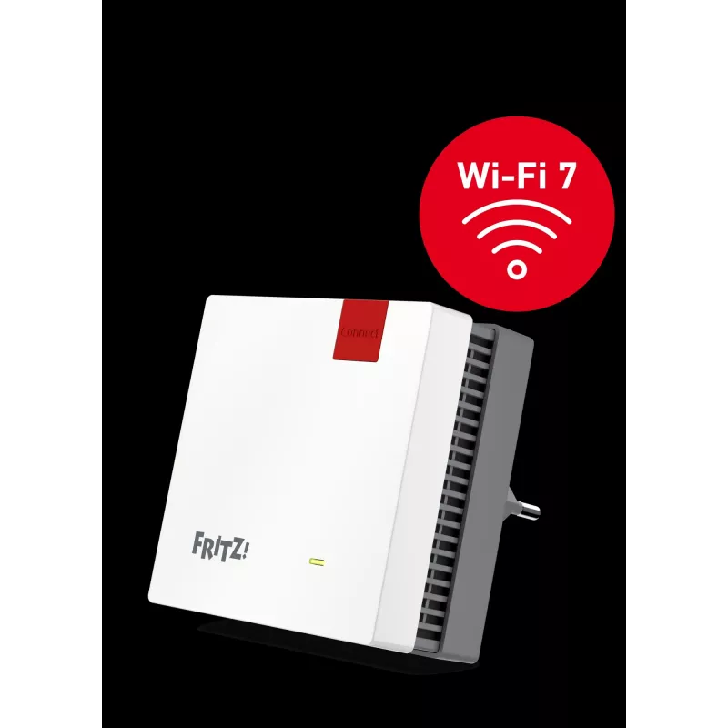 FRITZ! Mesh Set 1700 Wi-Fi 7 Mesh-System, 2er-Pack (2x FRITZ!Repeater 1700), Dualband (2,4 GHz / 5 GHz), Weiß/Grau