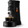 Philips Senseo Select CSA230/69 Kaffeepadmaschine, Heißwasserauslass, One Touch, Schwarz