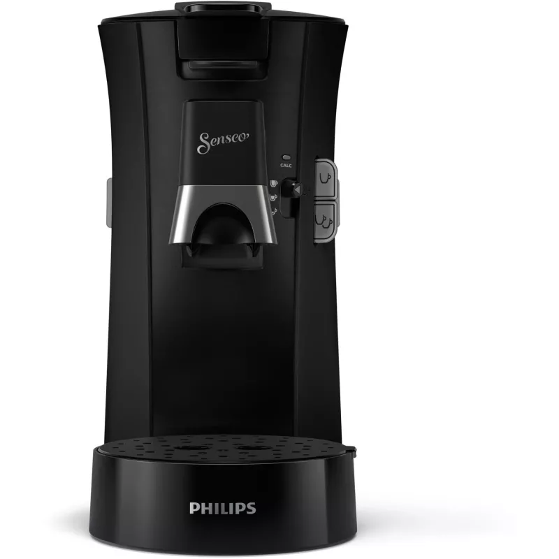 Philips Senseo Select CSA230/69 Kaffeepadmaschine, Heißwasserauslass, One Touch, Schwarz