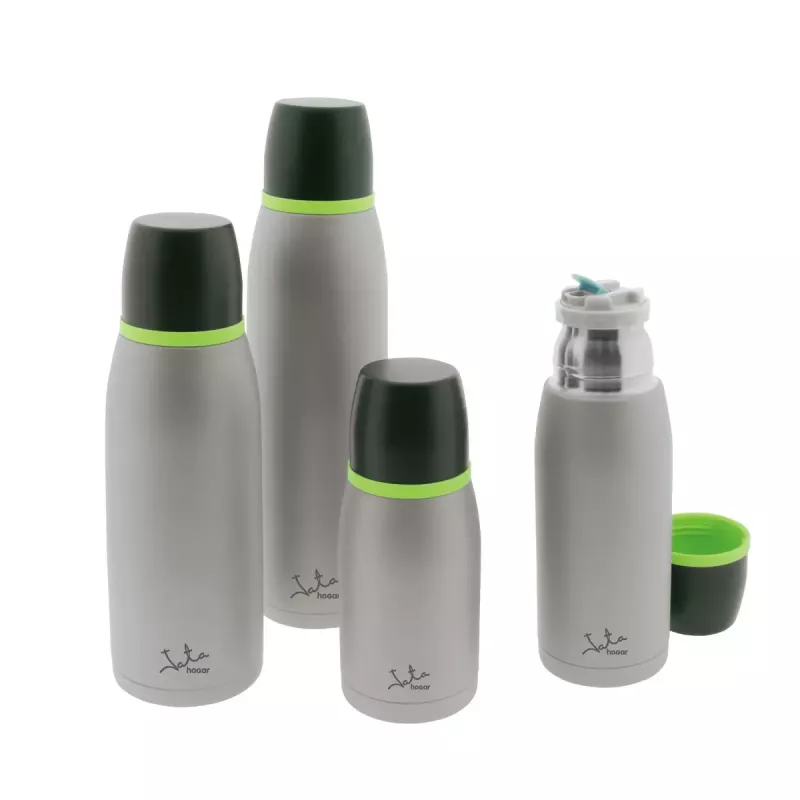 Thermosflasche JATA Termo 0,5 L Schwarz Grün Grau