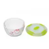 Oursson BS4781RC/GA Keramik-Salatschüssel-Set, Grüner Apfel
