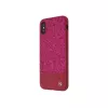 Tellur Glitter II Hülle aus Kunstleder für iPhone X/XS, Rosa