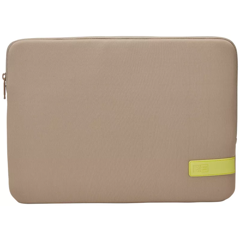 Case Logic Reflect REFPC-114 Notebook-Hülle 35,6 cm (14 Zoll), Memory-Schaum, Polyester, Plaza Taupe/Sun-Lime