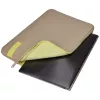 Case Logic Reflect REFPC-114 Notebook-Hülle 35,6 cm (14 Zoll), Memory-Schaum, Polyester, Plaza Taupe/Sun-Lime