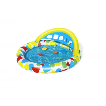 Aufblasbarer Pool Bestway 52378, Abmessungen 47 Zoll x 46 Zoll x 18 Zoll (aufblasbarer Gartenpool)