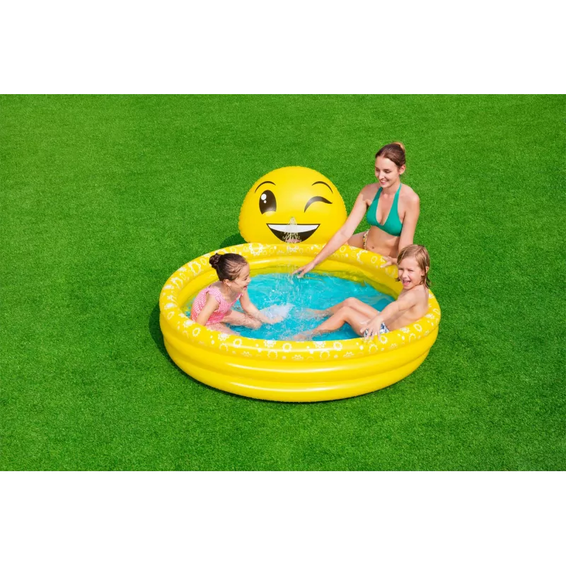 Bestway 53081 Summer Smiles Planschbecken mit Wassersprüher, 282 l