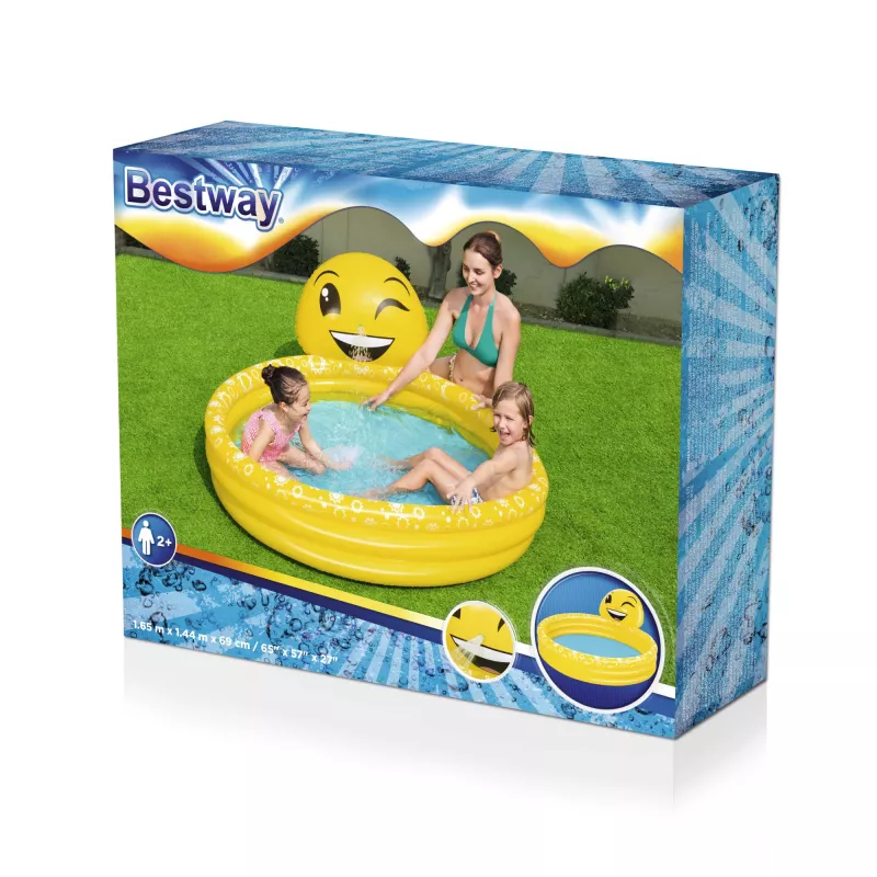 Bestway 53081 Summer Smiles Planschbecken mit Wassersprüher, 282 l