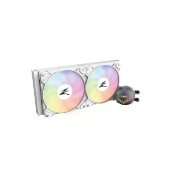 Zalman ALPHA28 Weiß CPU-Flüssigkeitskühler 280-mm-Radiator 2 x 140-mm-Lüfter ARGB-Pumpe Dual-Prozessor-Flüssigkeitskühlsatz 14 cm