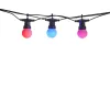 Denver SLP-510 Smarte LED-Partylichterkette, 10 Glühbirnen, 9 m, WLAN, RGB, IP65