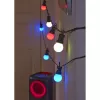 Denver SLP-510 Smarte LED-Partylichterkette, 10 Glühbirnen, 9 m, WLAN, RGB, IP65
