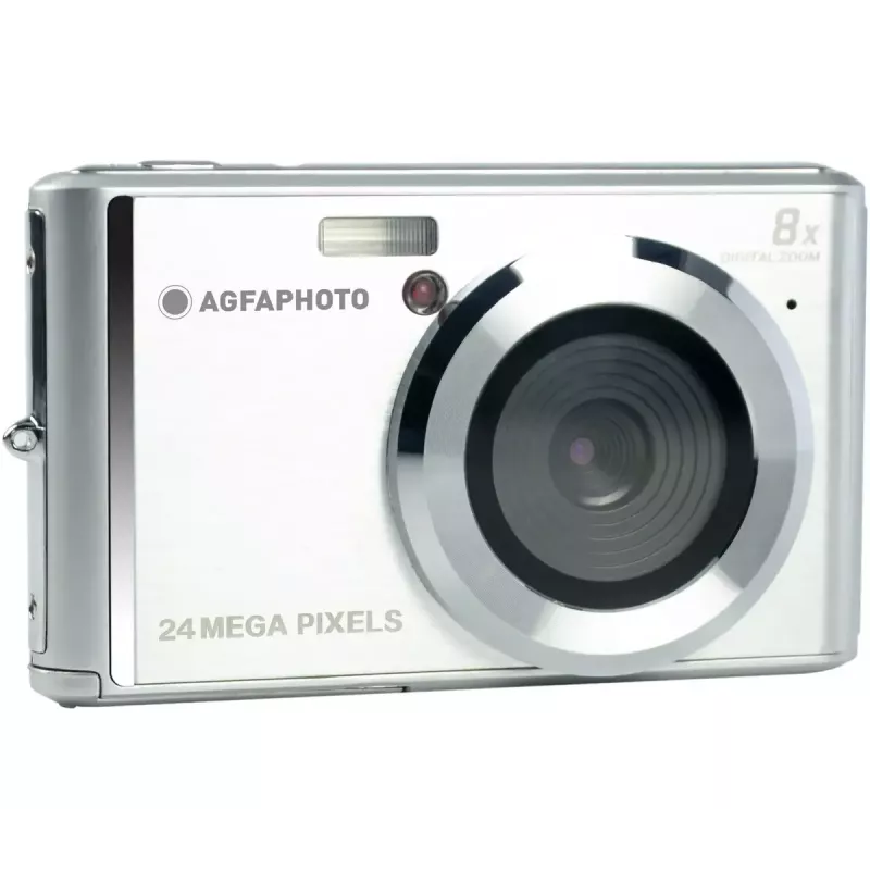 AgfaPhoto Realishot DC5500 Kompakt-Digitalkamera, 24 MP CMOS, 2,4" LCD, silber (DC5500 SL)
