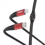 Hama Extreme Lightning auf USB-C Kabel 1,5 m 3A Schwarz Rot
