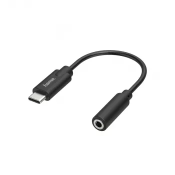 Hama 00205282 Mobiltelefonkabel Schwarz USB C 3,5 mm