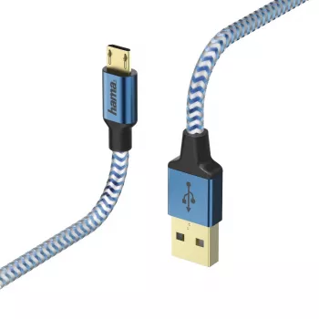 Hama 00178289 USB-Kabel USB 2.0 1,5 m USB A Micro-USB B Blau