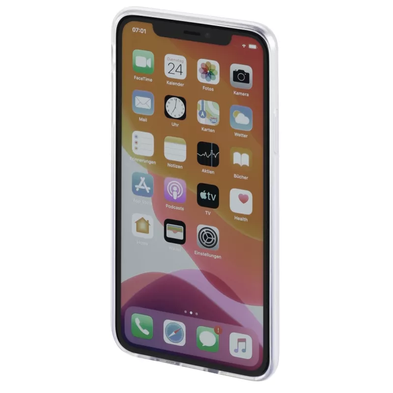 Hama 00188825 Crystal Clear Cover für Apple iPhone 12 / 12 Pro, 15,5 cm (6,1 Zoll), TPU, Transparent