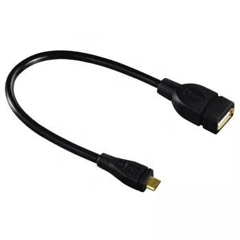 Hama 173892 USB-Kabel USB 2.0 0,15 m Micro-USB B USB A Schwarz