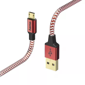 Hama 00178288 USB-Kabel USB 2.0 1,5 m USB A Micro-USB B Rot
