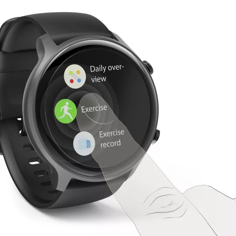 Hama Fit Watch 6910 Smartwatch, 1,32" AMOLED 466 x 466, GPS, Bluetooth, IP68, Schwarz/Dunkelgrau